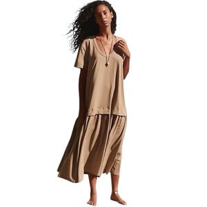 Free People Dropped Waist Maxi Dress